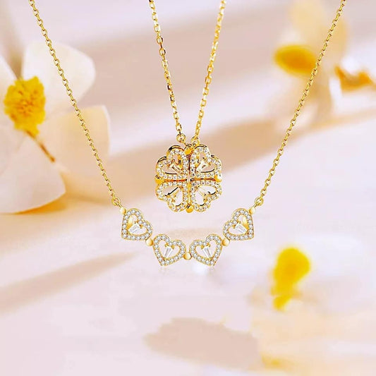 Collar Trébol de Corazones