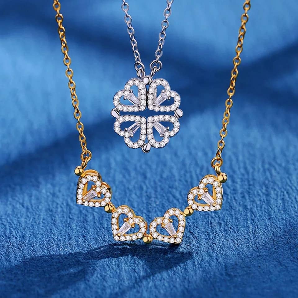 Collar Trébol de Corazones